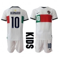 Camisa de time de futebol Portugal Bernardo Silva #10 Replicas 2º Equipamento Infantil Mundo 2022 Manga Curta (+ Calças curtas)